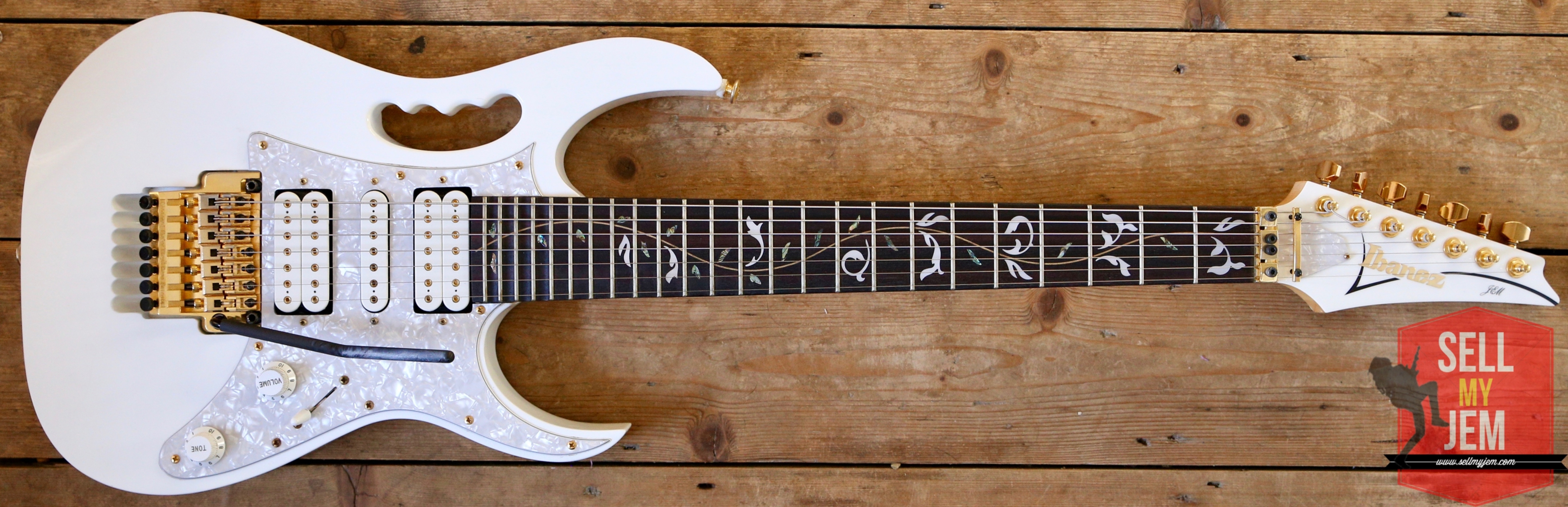 Last 1 In the UK! Stunning 2014 Ibanez Jem 7V7 7 String Monster Guitar